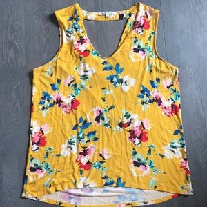 Rose + Olive yellow top